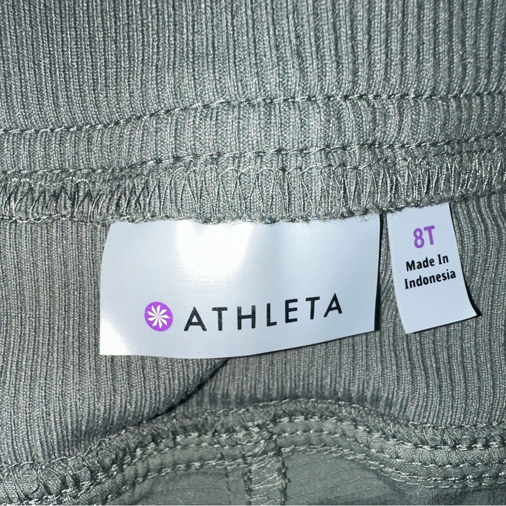 Athleta Athletic Pants Women's Size 8 Tall - Olive Green - Casual Workout Travel - Picture 3 of 10